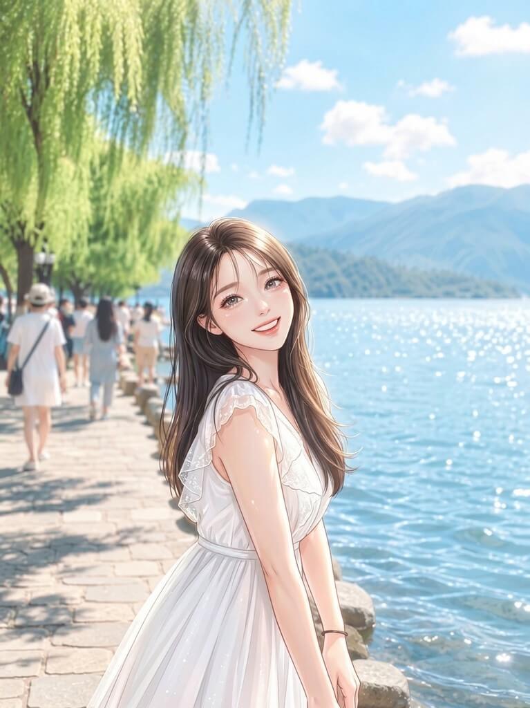 AI高清放大卡通插画展示
