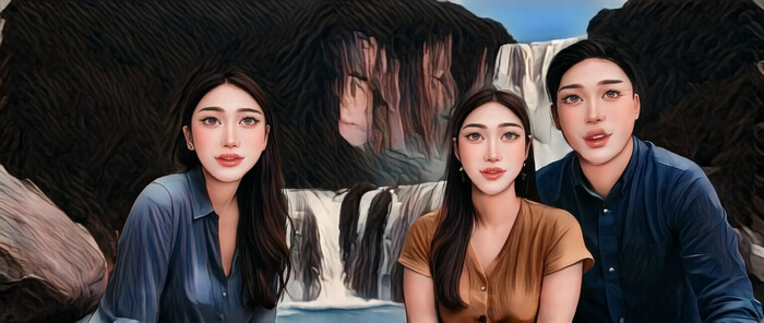 插画风格 照片转漫画效果展示图