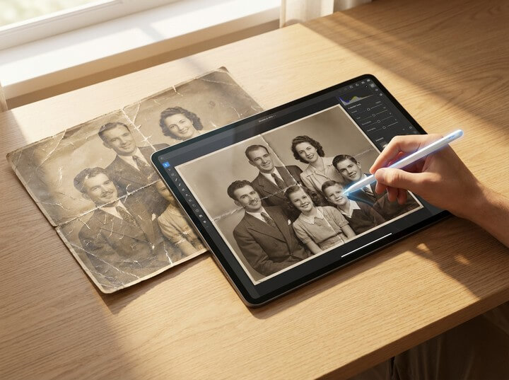 Restore Old Photo Scratches