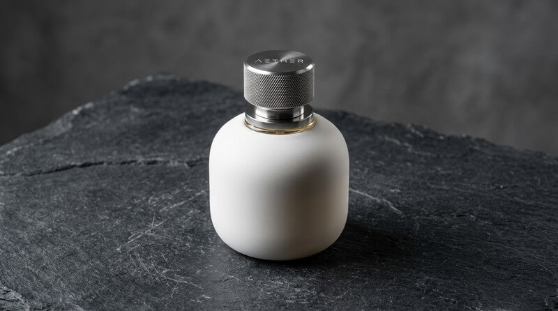 AI-generated premium perfume bottle product mockup